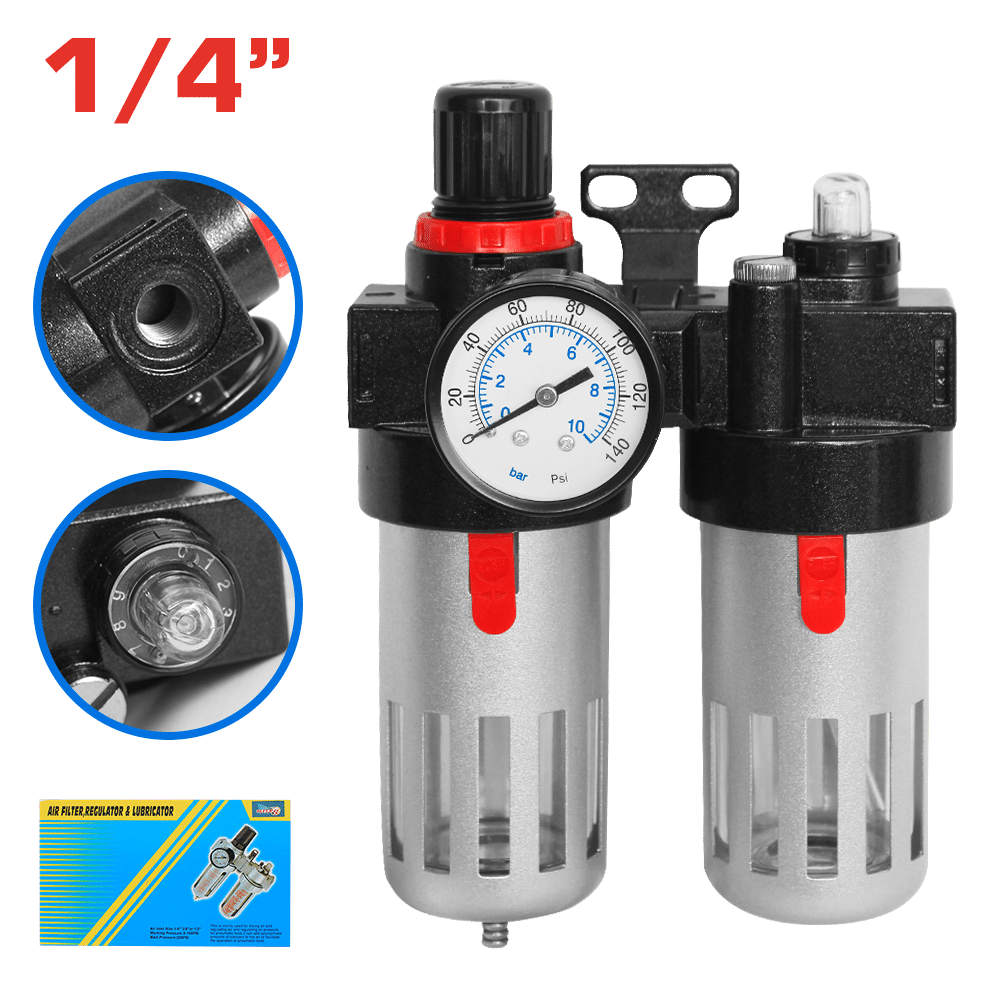 FILTRO DE AIRE C/REGULADOR/LUBRICADOR 0-140PSI – 1/4PULG