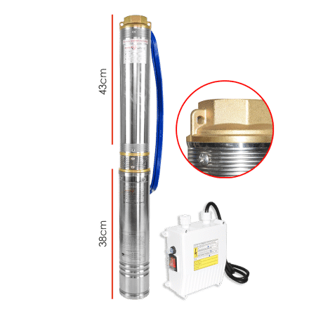 BOMBA SUMERGIBLE POZO 4'' SDM 220V 1.5HP 1.10KW 1FASE