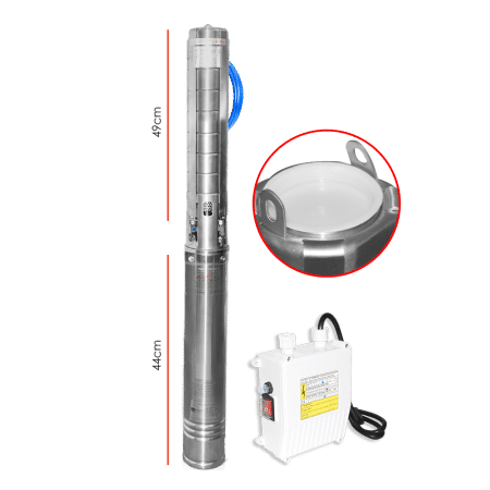 BOMBA SUMERGIBLE POZO 4'' SPM 220V 2.0HP 1.50KW 1FASE