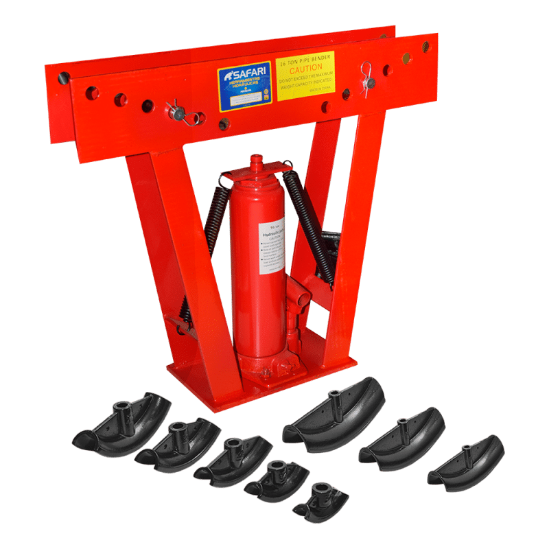 DOBLADORA DE TUBOS 16 TON ROJO