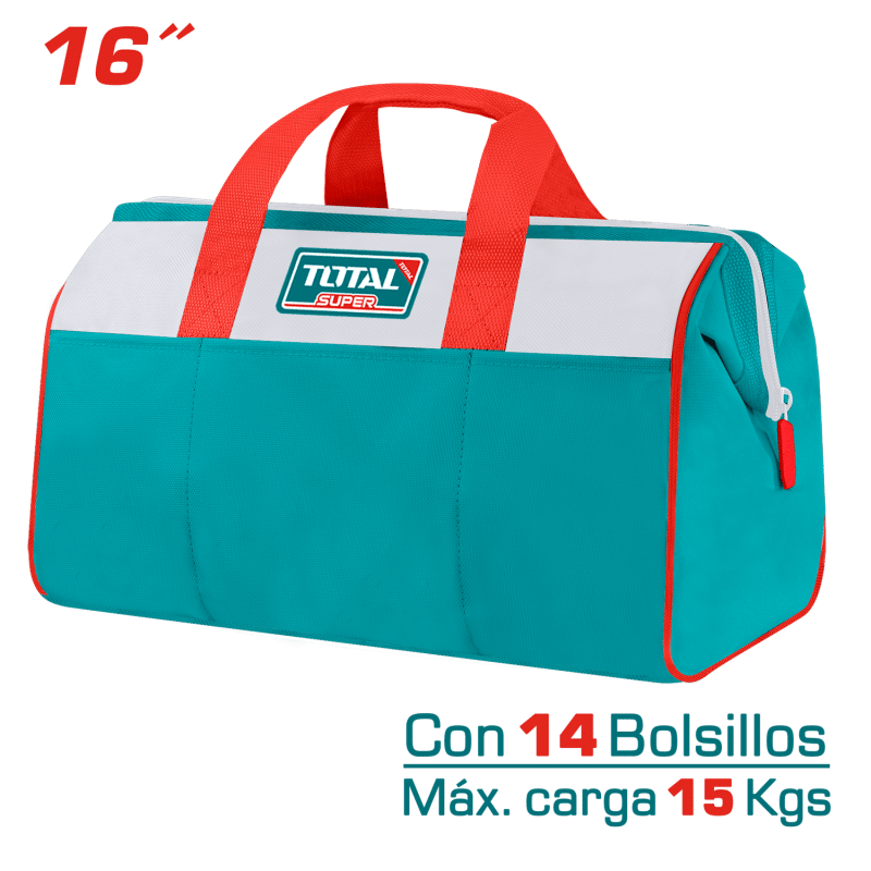 MALETIN DE HERRAMIENTAS 16PULG 14 BOLSILLOS MAX 15KG