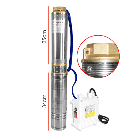 BOMBA SUMERGIBLE POZO 4” SDM 220V 1.0HP 0.75KW 1FASE