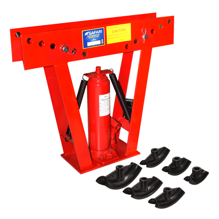 DOBLADORA DE TUBOS 12 TON ROJO