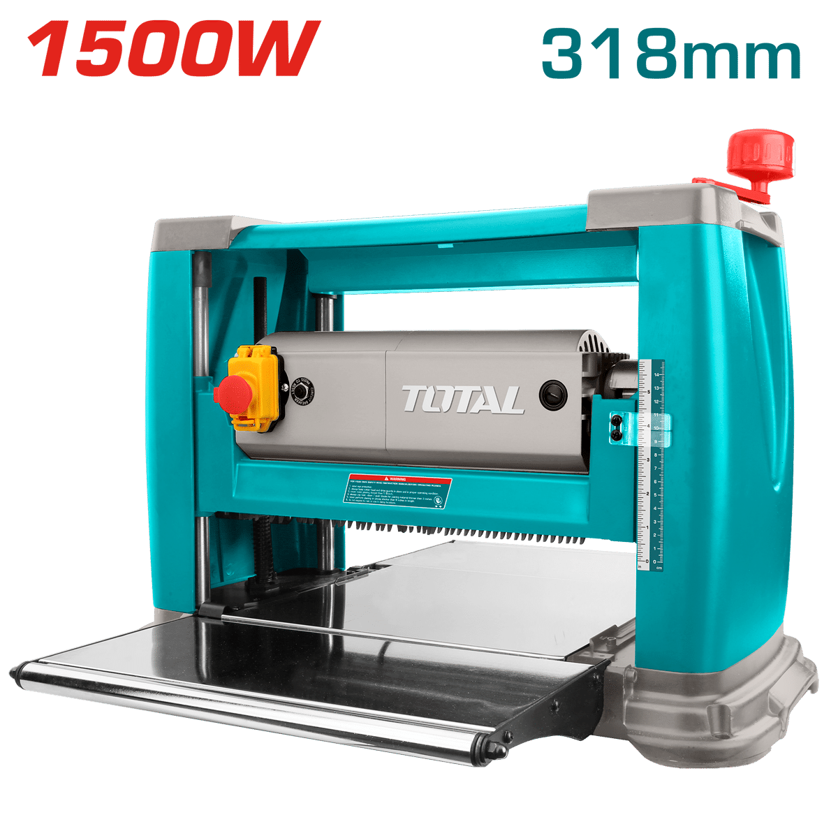 CEPILLO DE BANCO 1500W 9000RPM ANCHO DE CORTE 318MM GROSOR 5-153MM INDUSTRIAL