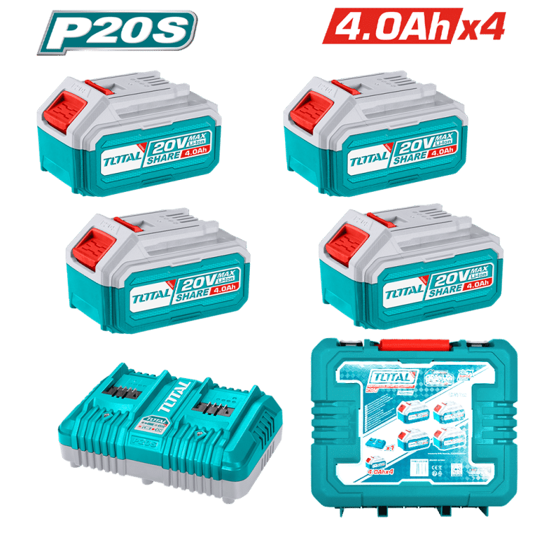 Pack De 2 Batteries Parkside 20V 4.5Ah - Compatibles Avec Outils Sans Fil Et Chargeur PLG 20