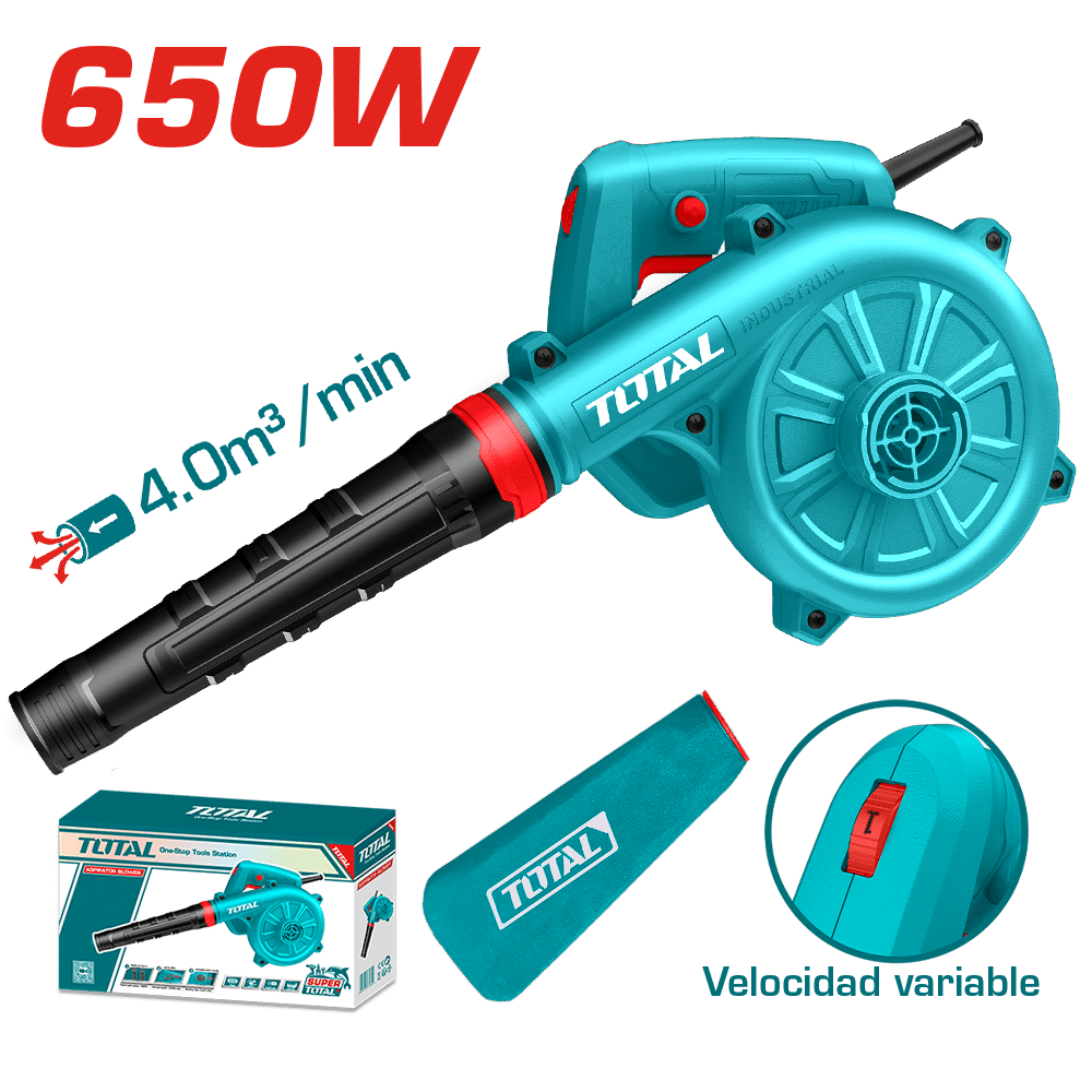 SOPLADORA/ASPIRADORA 220V 650W 0-16000RPM 0-4M3/MIN INDUSTRIAL