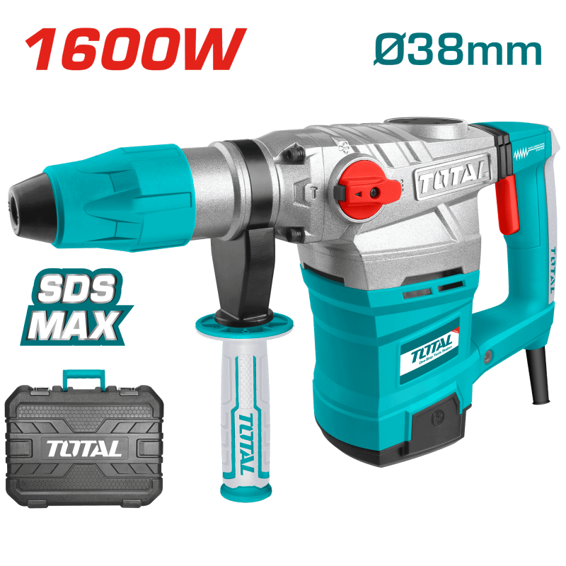 ROTOMARTILLO SDS-MAX 1600W 9.0J 3850BPM 38MM MALETIN