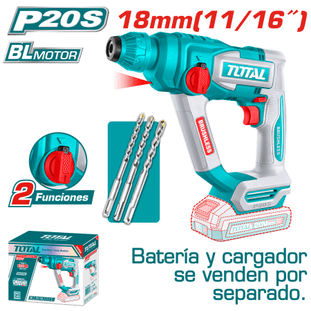 ROTOMARTILLO SDS+ 18MM 20V 1.8J 0-5100BPM BRUSHLESS INDUSTRIAL