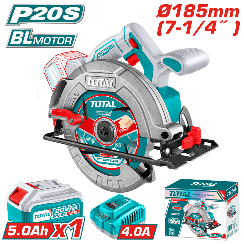 SIERRA CIRCULAR LI-ION 20V 4800RPM 185MM BRUSHLESS 1X5.0AH INDUSTRIAL
