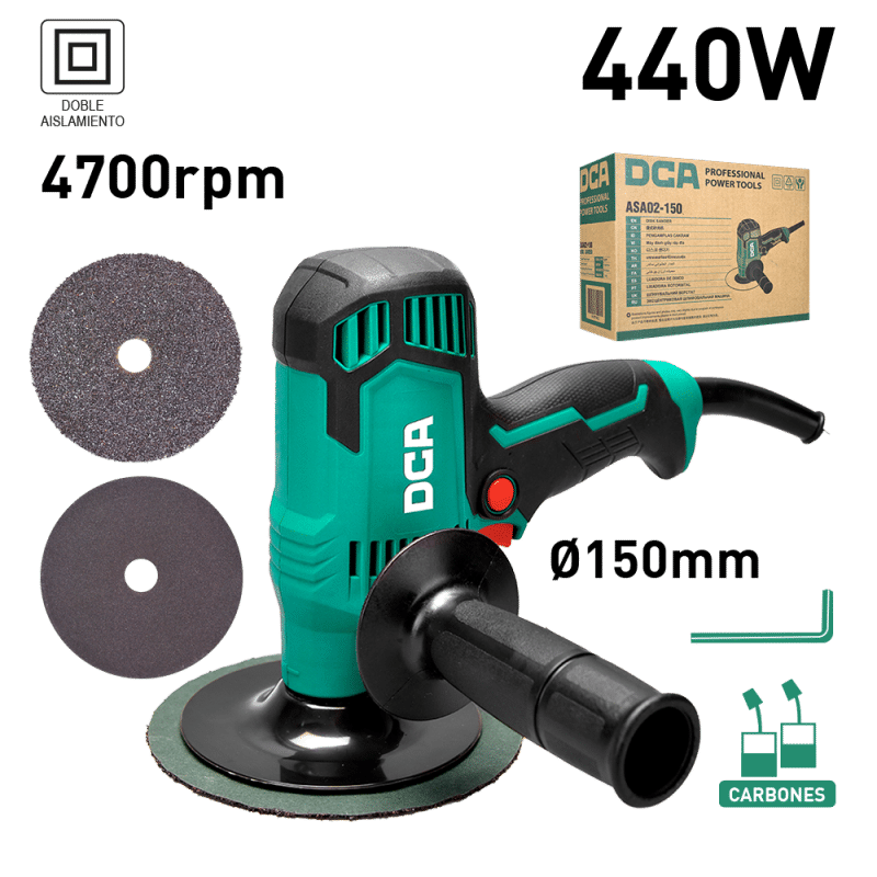 LIJADORA ORBITAL RAND 440W 4700/MIN 150MM