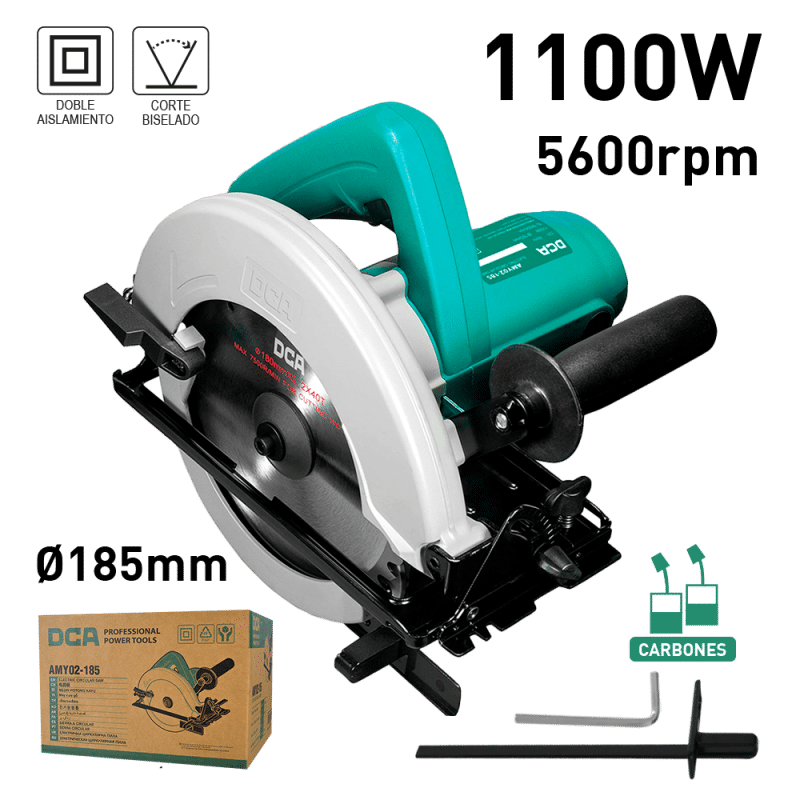 SIERRA CIRCULAR 1100W 5600/MIN 185MM C:64MM 45ºC