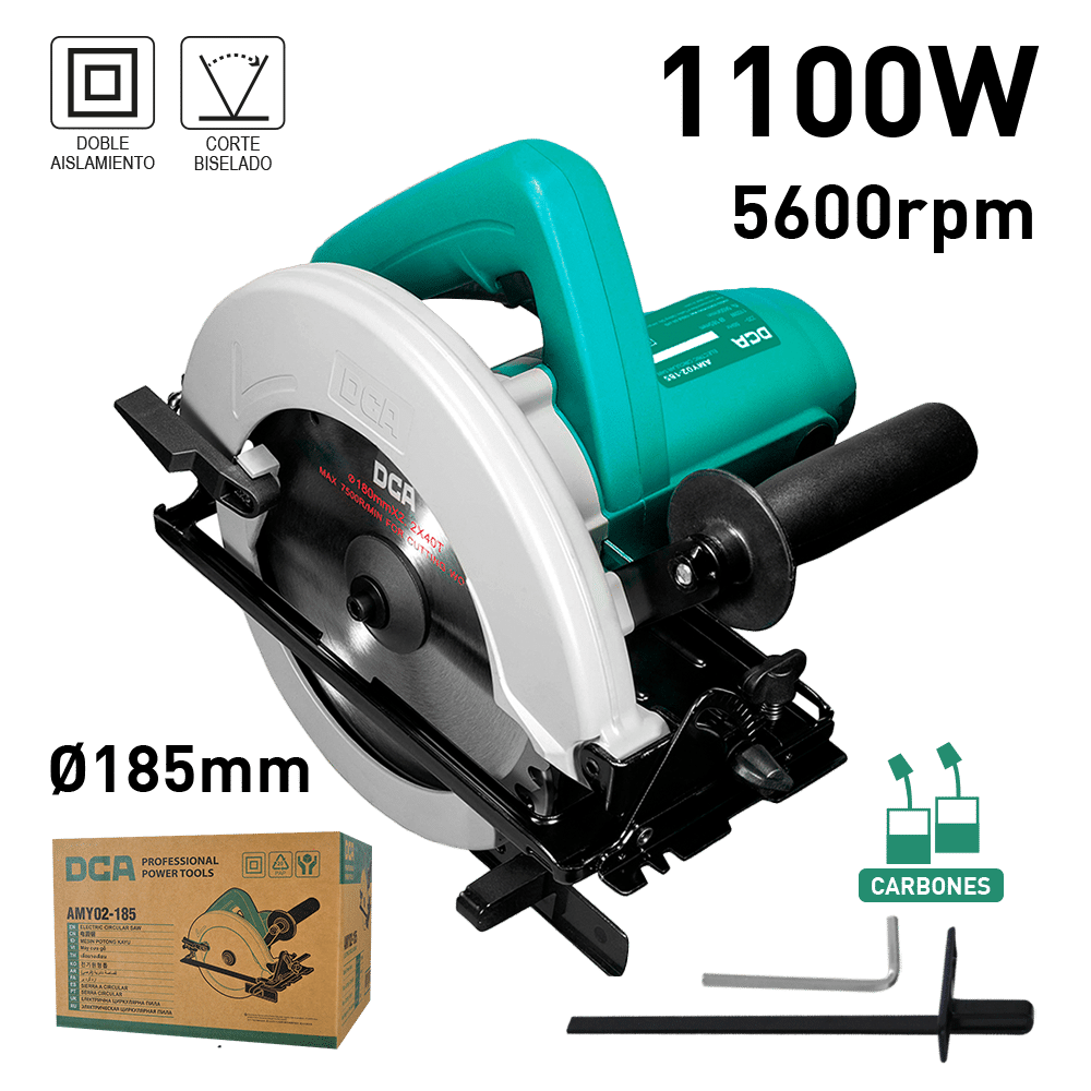 SIERRA CIRCULAR 1100W 5600/MIN 185MM C:64MM 45ºC