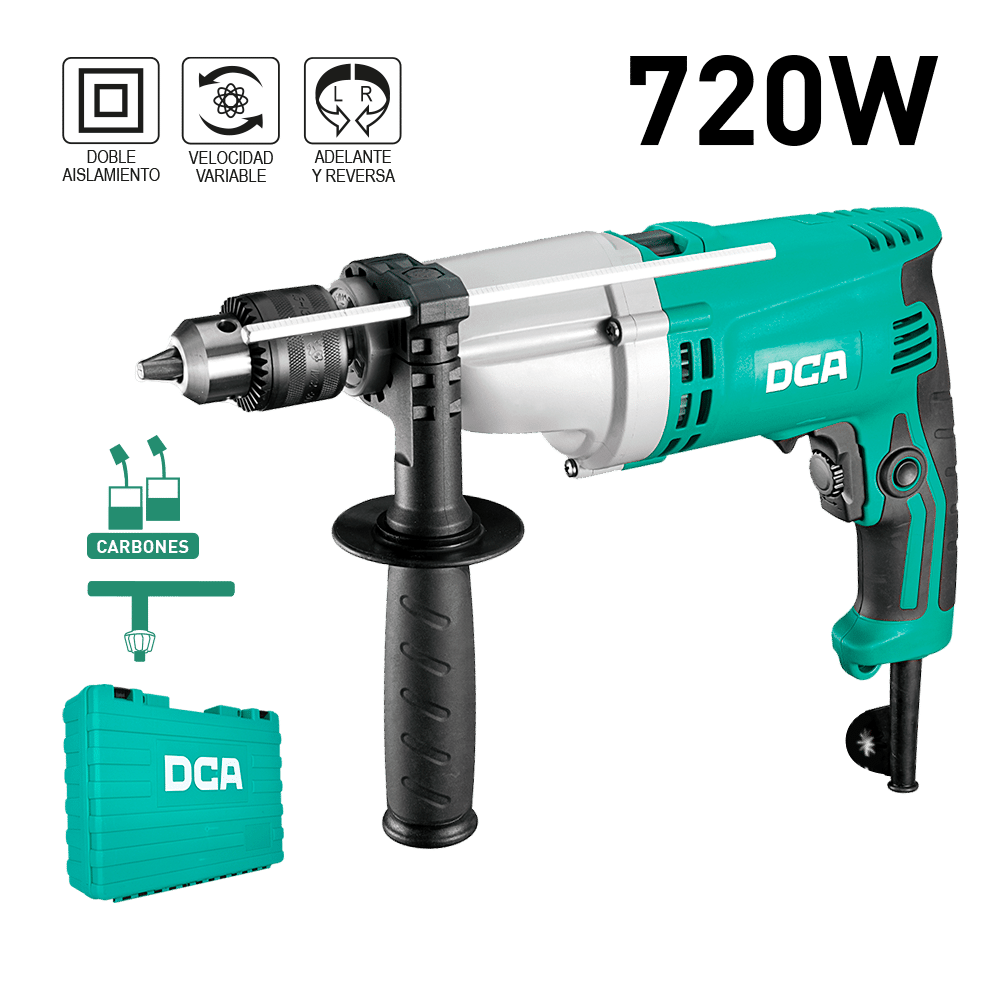 TALADRO DE PERCUTOR 720W ALTA/BAJA L:0-23000 H:0-56000