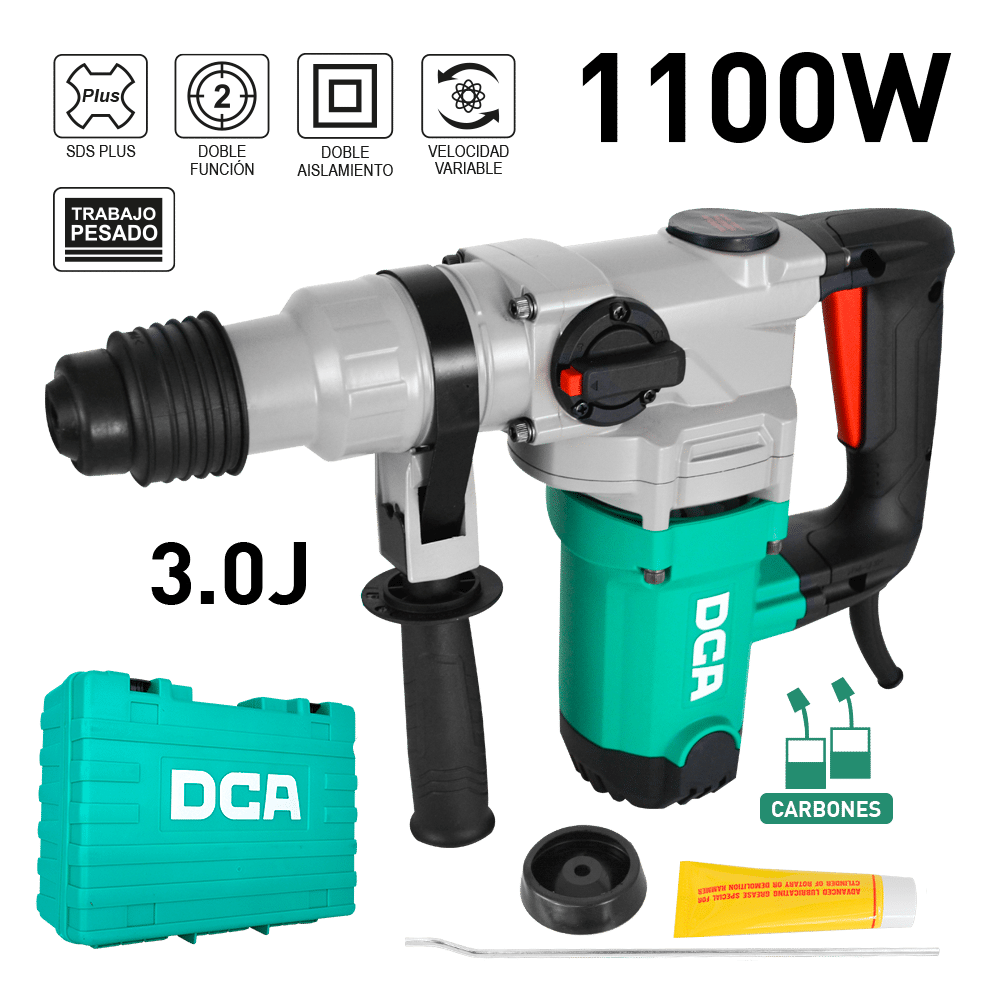 ROTOMARTILLO SDS+ 1100W 3.2J 28MM 0-1300/MIN FI:5000/MIN MALETIN