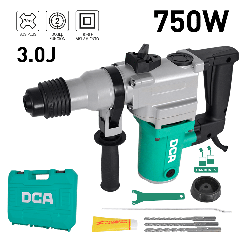 ROTOMARTILLO SDS+ 750W 3.0J 26MM 700/MIN FI:3200/MIN MALETIN