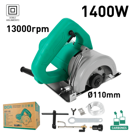 CORTADOR DE MARMOL 1400W 110MM 30MM 13000/MIN