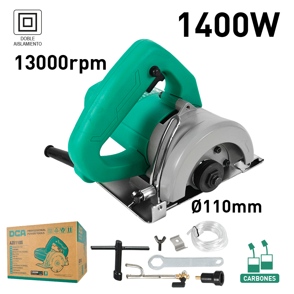 CORTADOR DE MARMOL 1400W 110MM 30MM 13000/MIN