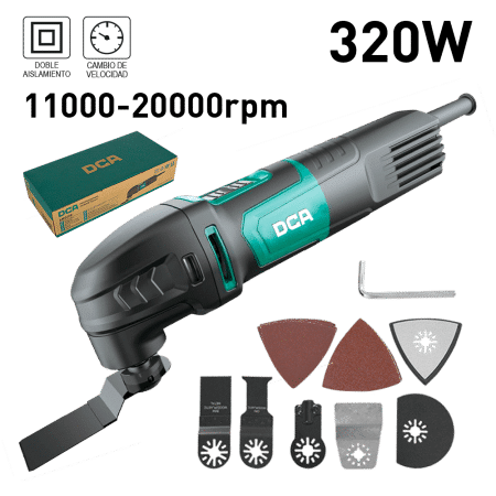 MULTI-TOOL 320W 11000-20000/MIN INC/ACCESORIOS