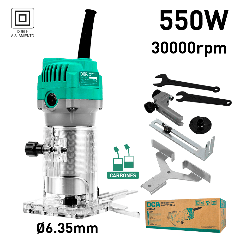 CANTEADORA 550W 30000/MIN 6.35MM BOX