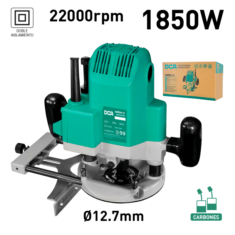 RUTEADORA 1850W 12.7MM 22000/MIN 6.0KG HIGH EFFICIENCY