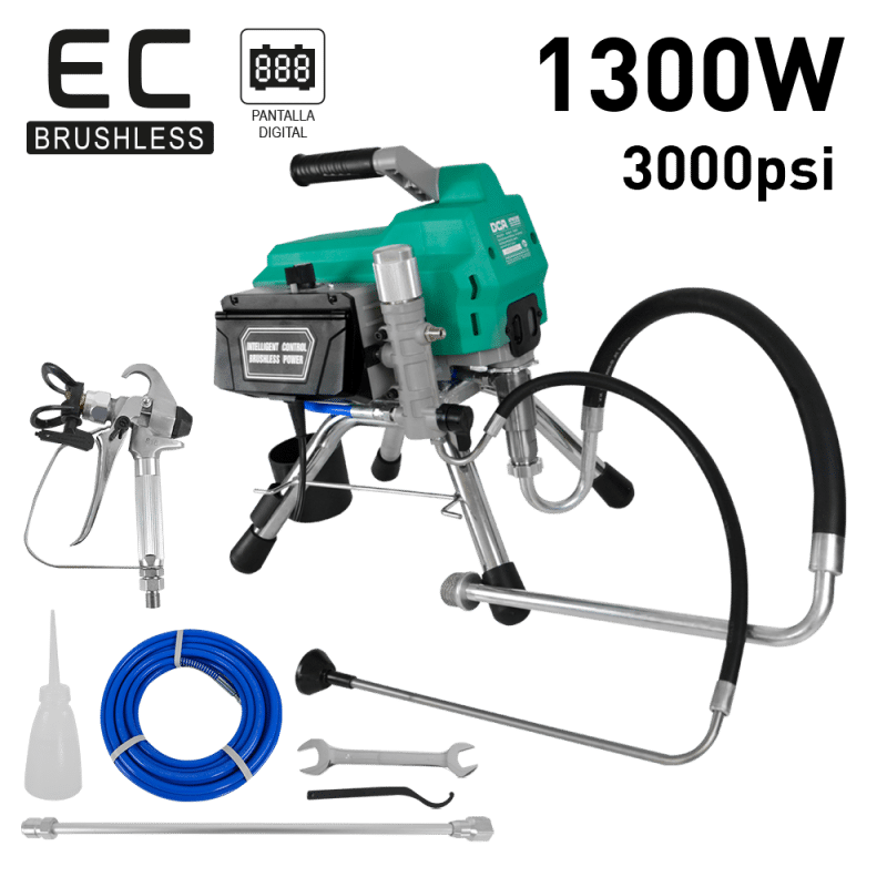 ROCIADORA DE ALTA PRESION BRUSHLESS 1300W 5000/MIN 3000PSI 2.3L/MIN