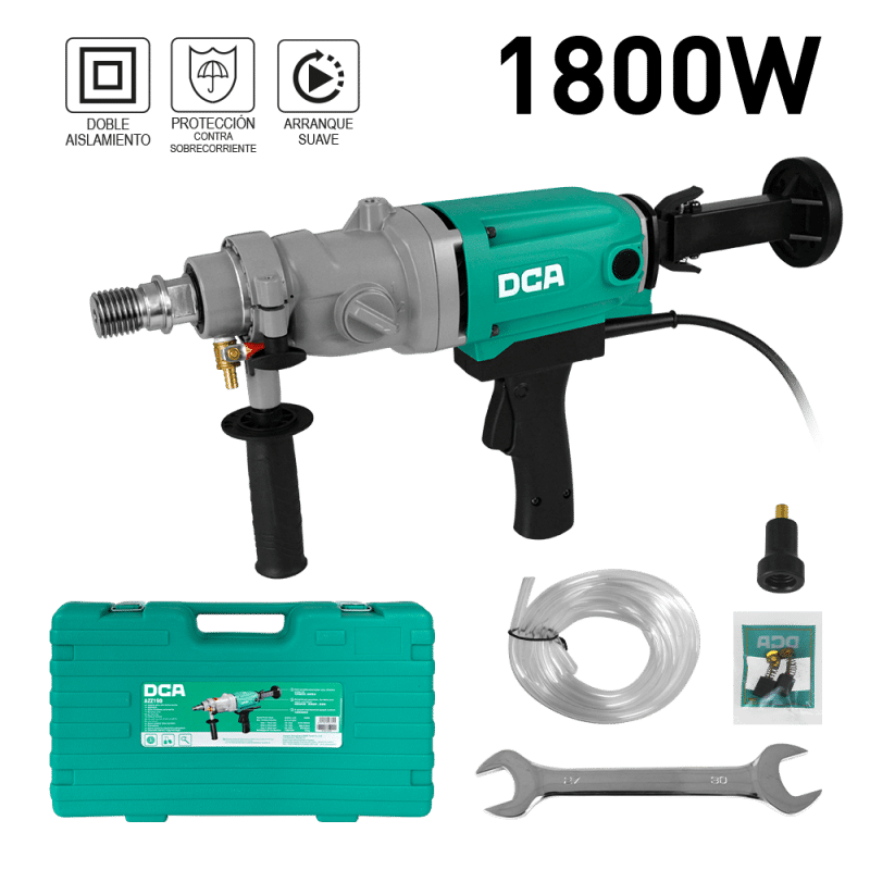TALADRO DIAMANTE 1800W 3 VELOCIDADES 750-3300/MIN