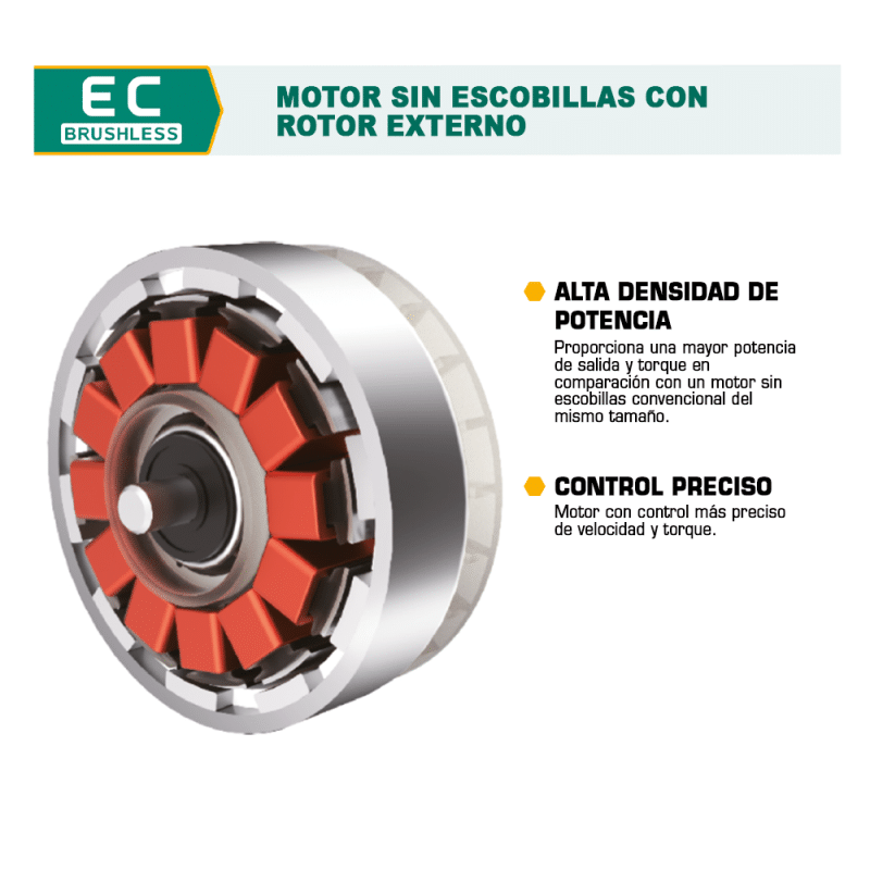ATORNILLADOR DE IMPACTO 20V 6.35 HEX 14MM 180NM 1X2.0AH MALETIN - Imagen 4