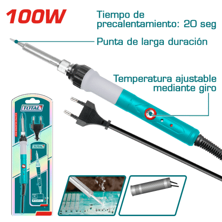 CAUTIN ELECTRICO 100W PREC 20 SEGUNDOS TEMPERATURA AJUSTABLE