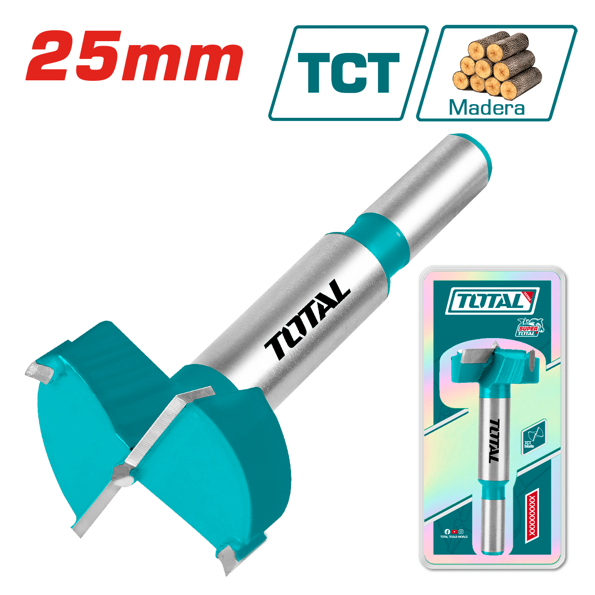 BROCA FORSTNER 25MM HOJA TCT