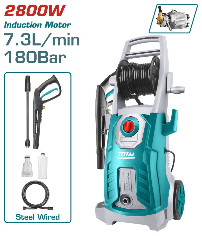 LAVADORA DE ALTA PRESIÓN 2800W 2600PSI 7.3L/MIN INDUSTRIAL