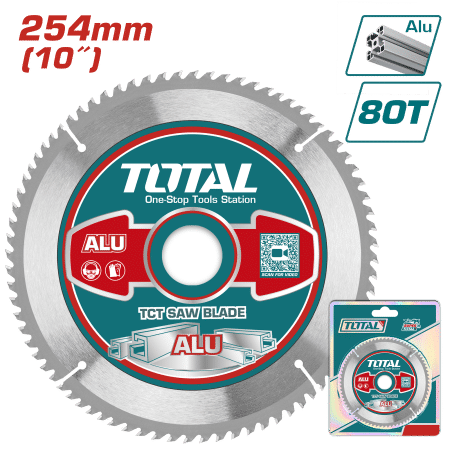 DISCO DENTADO TCT P/ALUMINIO 254MM (10’’) 80T INDUSTRIAL