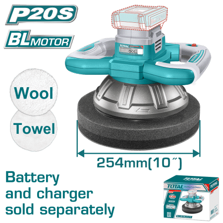 PULIDORA 20V 254MM 25000RPM BLMOTOR +ACC INDUSTRIAL