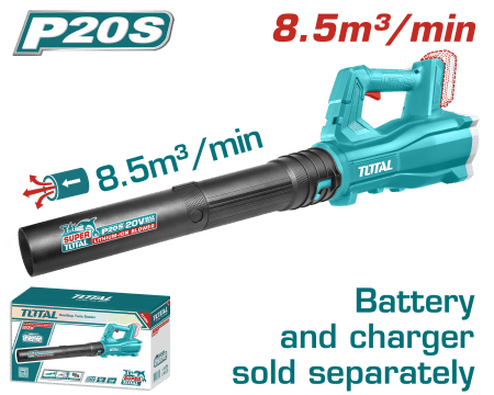 SOPLADORA LI-ION 20V 8.5M3/MIN MAX:115KM/H 15000/MIN