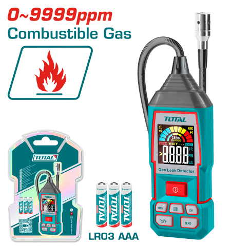 DETECTOR DE FUGAS DE GAS DIGITAL 0-9999PPM ACC:<5% (METANO) TIEMPO: <2SEC
