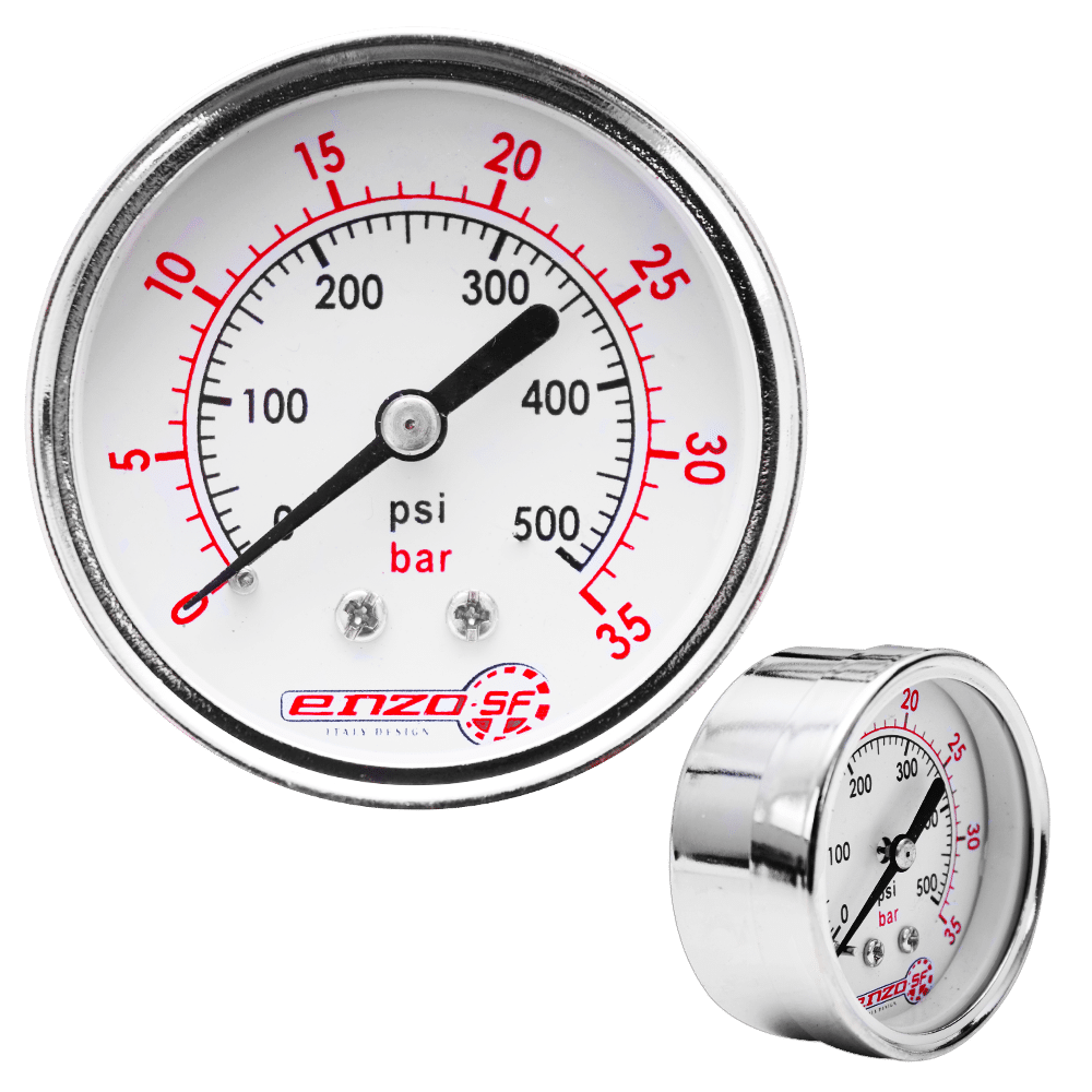 MANOMETRO 2.5PULG POSTERIOR CROMADO 0-500PSI