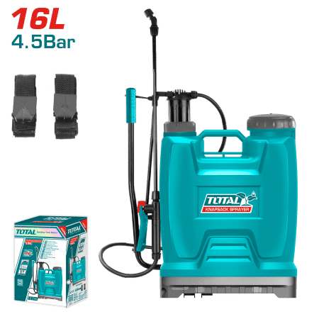 ROCIADOR MOCHILA 16L 4.5BAR AJUSTABLE GATILLO DE FIBRA DE VIDRIO