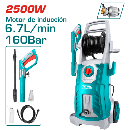 LAVADORA DE ALTA PRESIÓN 2500W 2300PSI 6.7L/MIN INDUSTRIAL