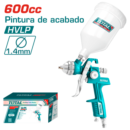 AEROGRAFO D/GRAVEDAD HVLP 600CC 1.4MM PATRON 180-250MM INDUSTRIAL