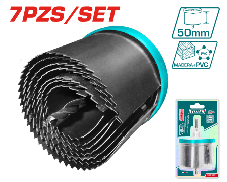 SET DE HOJAS PARA AGUJEROS 2'' 26/32/38/45/50/56/63 7PZS/SET