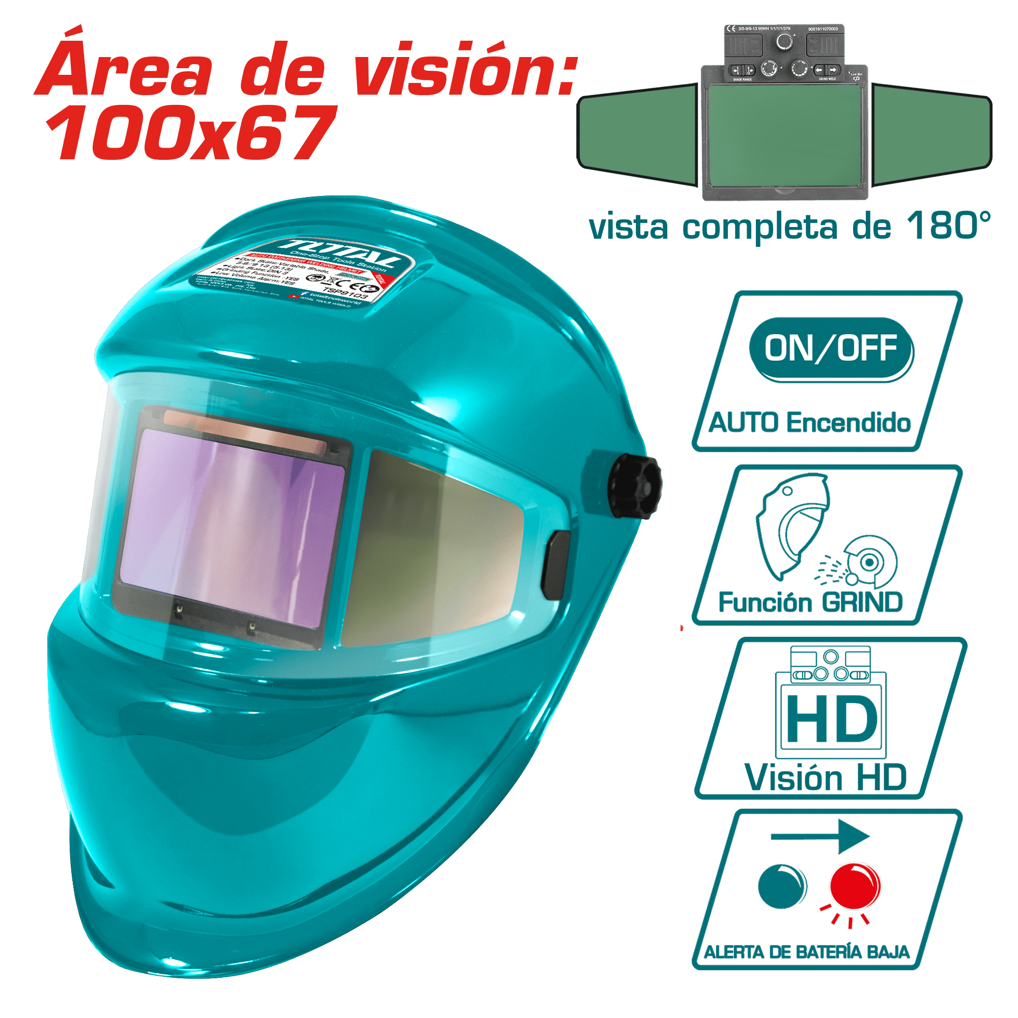 CARETA P/SOLDAR AUTOMATICO DIN 4 INDUSTRIAL