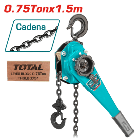 TECLE CON RACHET 0.75 TON 1.5M FUERZA 210N 1 CADENA