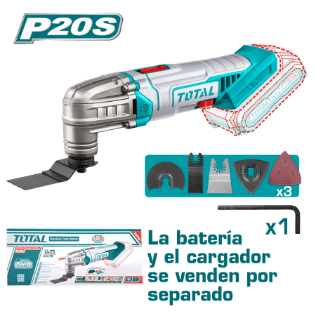 HERRAMIENTA MULTIPLE LI-ION 20V 5000-20000RPM ACC Y MALETIN