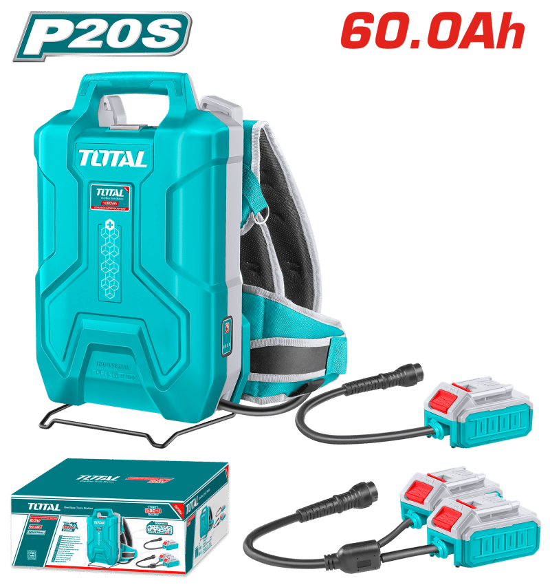 BATERIA TIPO MOCHILA 20V/20V+20V 60.0AH INDICADOR LED INDUSTRIAL