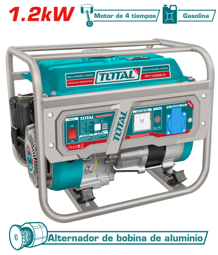 GENERADOR GASOLINERO 1.2KW 4 TIEMPOS OHV