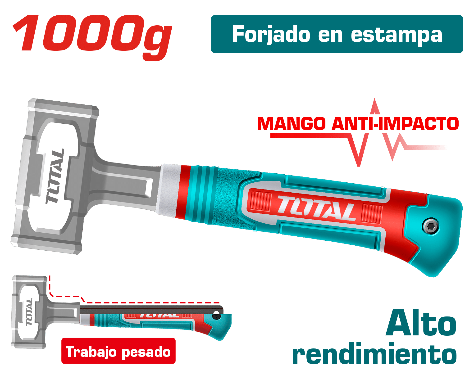 COMBA P/PIEDRA 1000G ANTI-SHOCK HD