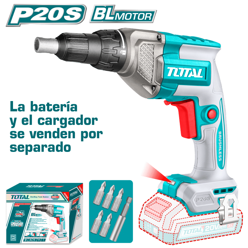 ATORNILLADOR DRYWALL 20V 1/4 HEX 30NM 0-42000RPM 4.2MM INDUSTRIAL