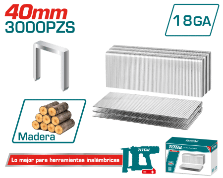 GRAPAS 40MM C:5.7MM  GA18 1.25X1.0MM 3000PZS/CAJA P/TAT81501
