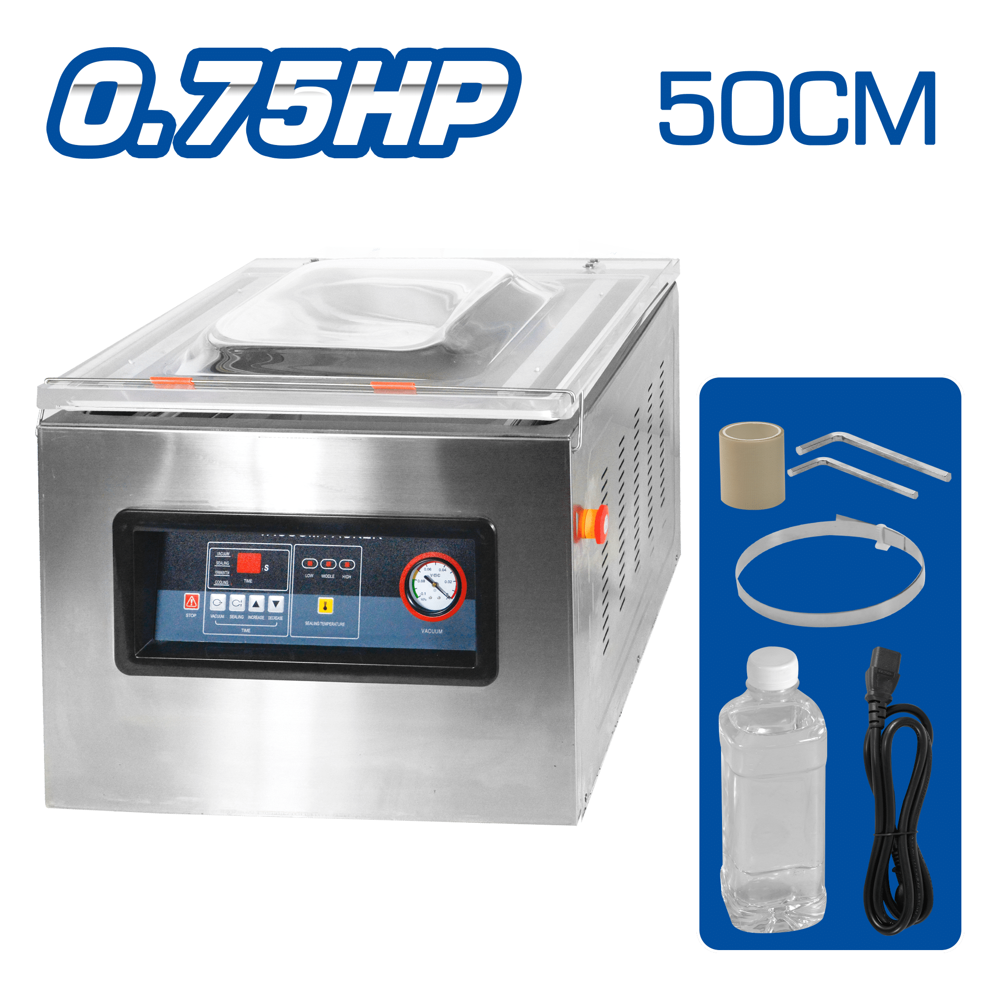 SELLADORA AL VACIO 50CM 220V 60HZ 0.75HP