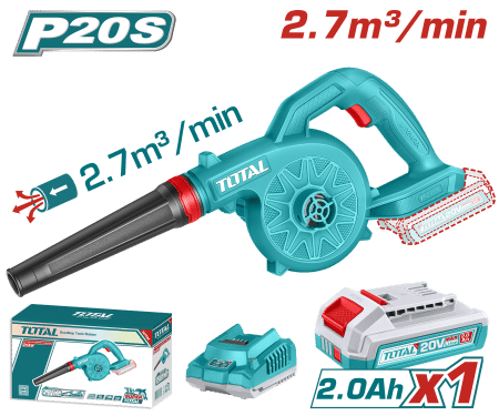 SOPLADORA LI-ION 20V 2.7M3/MIN 18000RPM 1 X 2.0AH