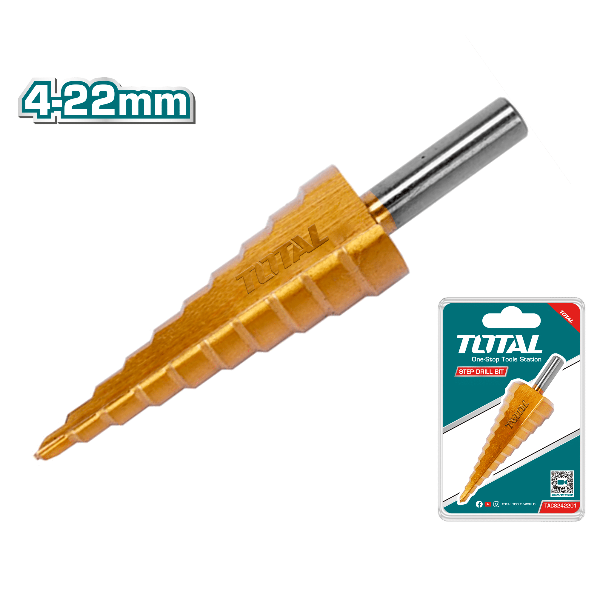 BROCA ESCALONADA HSS 4341 04-22MM